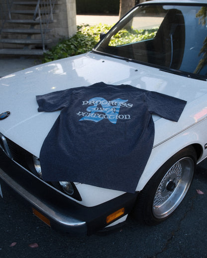 PROGRESS OVER PERFECTION (Charcoal Grey Heather) - SHIRT